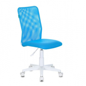 БРК Кресло детское кресло детское KD-9/WH/TW-55 белый пластик, голубой TW-31 TW-55, сетка/ткань макс