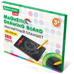 Магнитный планшет-доска для рисования 17*21 см Brauberg Kids Magpad Medium 380 шариков