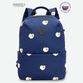 Рюкзак молодежный., Grizzly RXL-320-5/1, две лямки, яичница