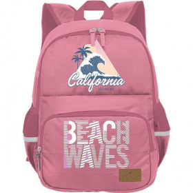Рюкзак молодежный LOREX ERGONOMIC M9 SEA SURF3 40*32*16 см, 1 отд., две лямки, розовый