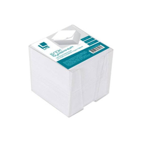 Блок бумаги в пластиковой подставке 90*90*90 Lite, белый