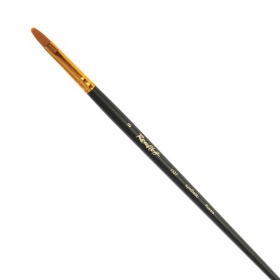 Кисть синтетика № 8 плоская, Roubloff 1322, жесткая, ручка длинная