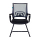 БРК Кресло для посетителей CH-695N-AV/DG/TW-11, ткань-сетка/ткань: TW-04 серый/TW-11 черный