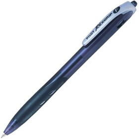 Ручка шариковая Pilot Rexgrip черная, автоматическая, грип, 0,7 мм