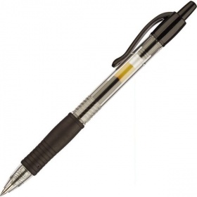 Ручка гелевая Pilot G-2 черная, грип, автоматическая 0,5 мм