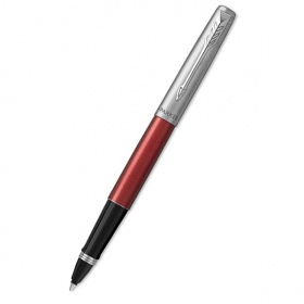 Ручка-роллер Parker Jotter Kensington Red CT черная, 0.8 мм