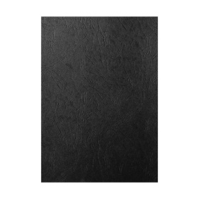 Лист обложечный А4 картон под кожу черный 230 г/м2, 100 шт/уп.