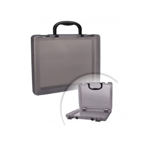 Портфель-кейс А4 Стамм КС13, 1 отдел, на защелках, для переноски и хранения документов, серый