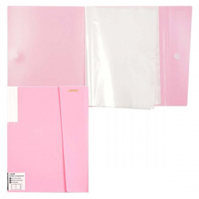 Папка А5 (малый формат) 20 карманов deVente, с клапаном на липучке, пастель розовая