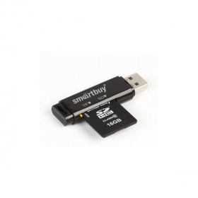 Карт-ридер SmartBuy 715 (SD/MicroSD) черный