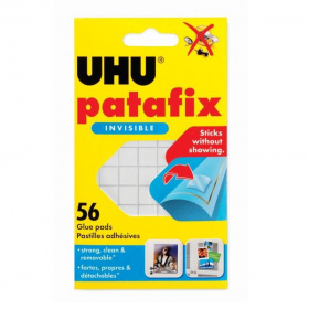 Подушечки клейкие прозрачные Uhu Patafix, 56 шт/уп