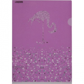 Папка-уголок с рисунком A4 180 мкм deVente Crystal Dream, розовая