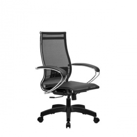 МТТ Кресло для руководителя с низкой спинкой МЕТТА Комплект 9+Основание МЕТТА 17833, сетка черный
