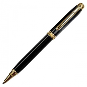 Ручка шариковая в футляре Galant Black, синяя, поворотная, черный корпус