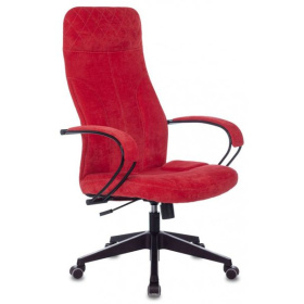 БРК Кресло для руководителя CH-608/FABRIC-RED, ткань красный Velvet 88