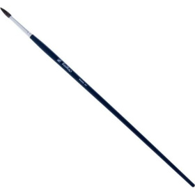 Кисть белка №07 (D4) круглая, Albatros Байкал, ручка дерево, длинная, синего цв.