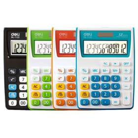 Калькулятор Карманный Deli  Е1122 12 разрядный, зеленый