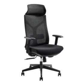 Кресло для оператора С615-3A-2, ткань-сетка/ткань: черный