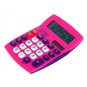 Калькулятор настольный Citizen SDC-450NPK CFS 8 разрядный, 87*120*22мм, розовый