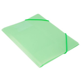 Папка с угловыми резинками A4 Gems карман для визитки, зеленый турмалин