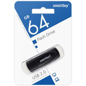 Флэш-накопитель 64 GB SmartBuy SB064GB2SCK Scout USB 2.0 черный