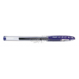 Ручка гелевая Pilot G-3 синяя, грип, 0.38 мм