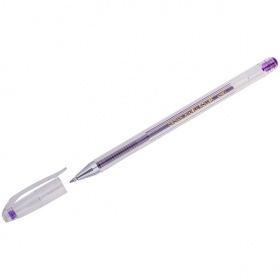 Ручка гелевая Crown Hi-Jell Color фиолетовая 0,7 мм