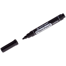 Маркер для флипчарта Centropen 8550 черный круглый 2,5 мм