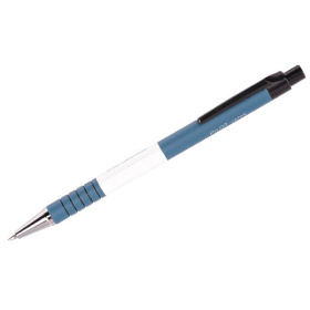 Ручка шариковая Pilot синяя, автоматическая, прорезиненный синий корпус