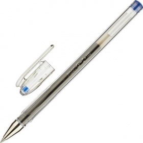 Ручка гелевая Pilot G-1 синяя, прозрачный корпус 0,5 мм