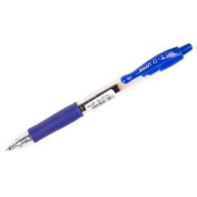 Ручка гелевая Pilot G-2 синяя, грип, автоматическая 0,5 мм
