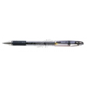 Ручка гелевая Pilot G-3 черная, грип, 0.38 мм