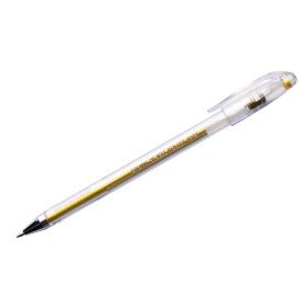Ручка гелевая Crown Hi-Jell Metallic золото 0,7 мм