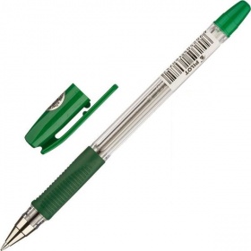 Ручка шариковая Pilot BPS-GP зеленая, грип, 0,7 мм