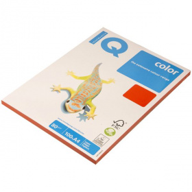 Бумага для копир. техники цветная A4 100 л., 80 г/м2 IQ Color Intensive красная