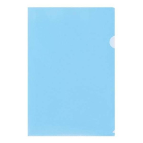 Папка-уголок A4 прозрачная 150 мкм, синяя