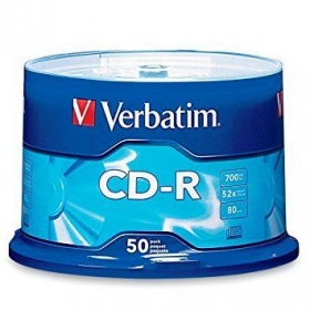 Компакт диск CD-R Verbatim 50 шт. на шпинделе