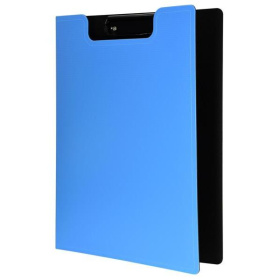 Клипборд-папка A4 inФормат, пластик 2500 мкм, голубая