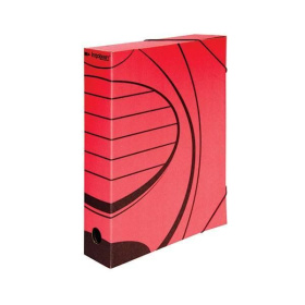 Короб на резинке картон 75 мм красный