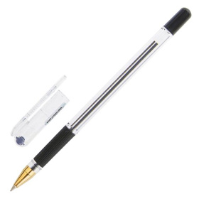 Ручка шариковая MunHwa МС-Gold черная, масляные чернила, 0,5 мм