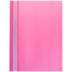 Скоросшиватель пластиковый A4 180 мкм розовый