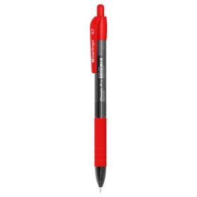 Ручка шариковая Berlingo Classic Pro красная, автоматическая, грип, 0,7 мм