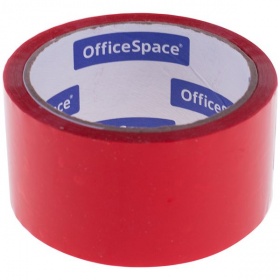 Скотч красный 48 мм*40 м 45 мкм OfficeSpace