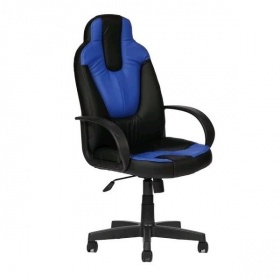 ТТЧ Кресло компьютерное игровое (геймерское) NEO, иск.кожа черный/синий