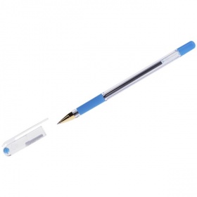 Ручка шариковая MunHwa МС-Gold голубая, масляные чернила, 0,5 мм