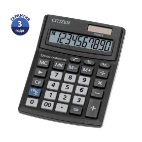 Калькулятор настольный Citizen Business Line CMB1001-BK 10 разрядный, 102*137*31мм, черный