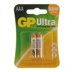 Батарейка AAA (LR03) GP Ultra (2 шт.) алкалиновая