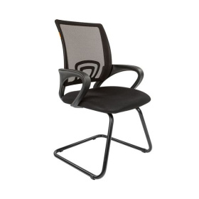 ТПТ Кресло для посетителей CHAIRMAN 696 V, ткань-сетка/ткань: TW-01 черный/TW-11 черный