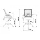 БРК Кресло для оператора CH-695N/SL/SD/TW-11, ткань-сетка/ткань TW салатовый