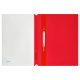 Скоросшиватель пластиковый с перфорацией Стамм А4, 180 мкм красный